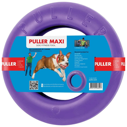 Puller Dog Ring Toy Set – Outdoor Fetch Rings for Large Dogs (2-Pack, Standard Size)